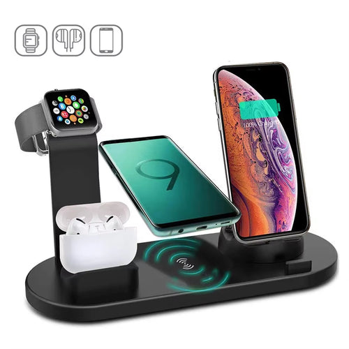 7 in 1 Wireless Charger Stand Pad for Iphone 17-12 Pro Max Apple Watch Airpods Pro Iwatch 8 Fast Charging Dock Station